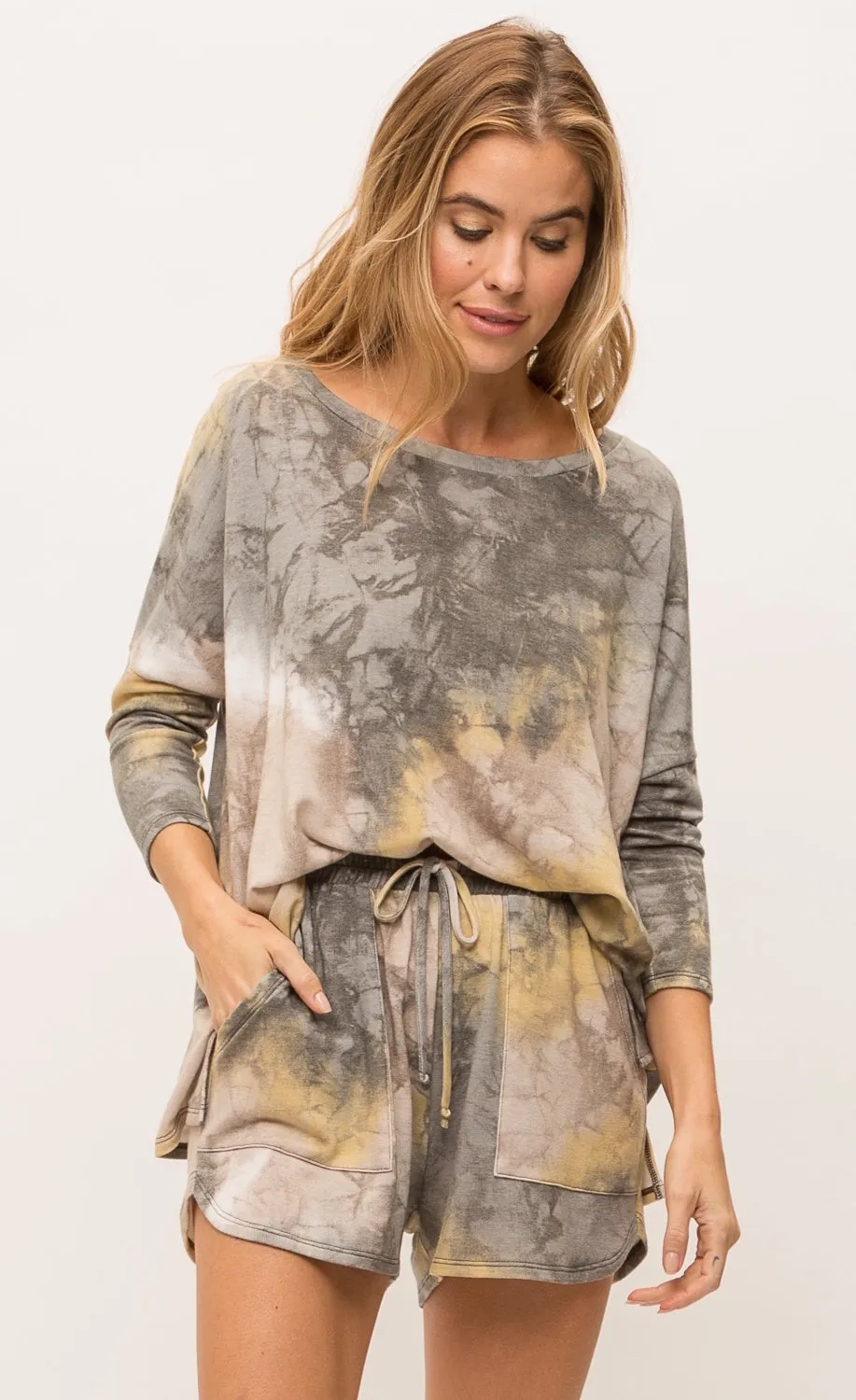 Mystree Bluestone Tie Dye Top