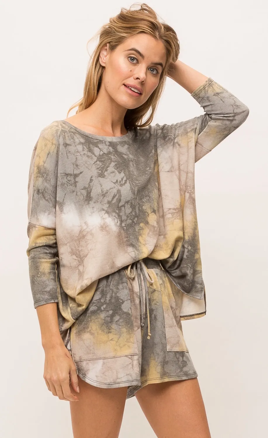 Mystree Bluestone Tie Dye Top