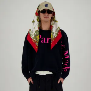 Navy 'Paris RE Made' Sweatshirt
