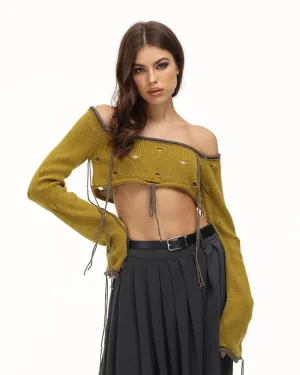 Netherburg Bandeau Knit Top