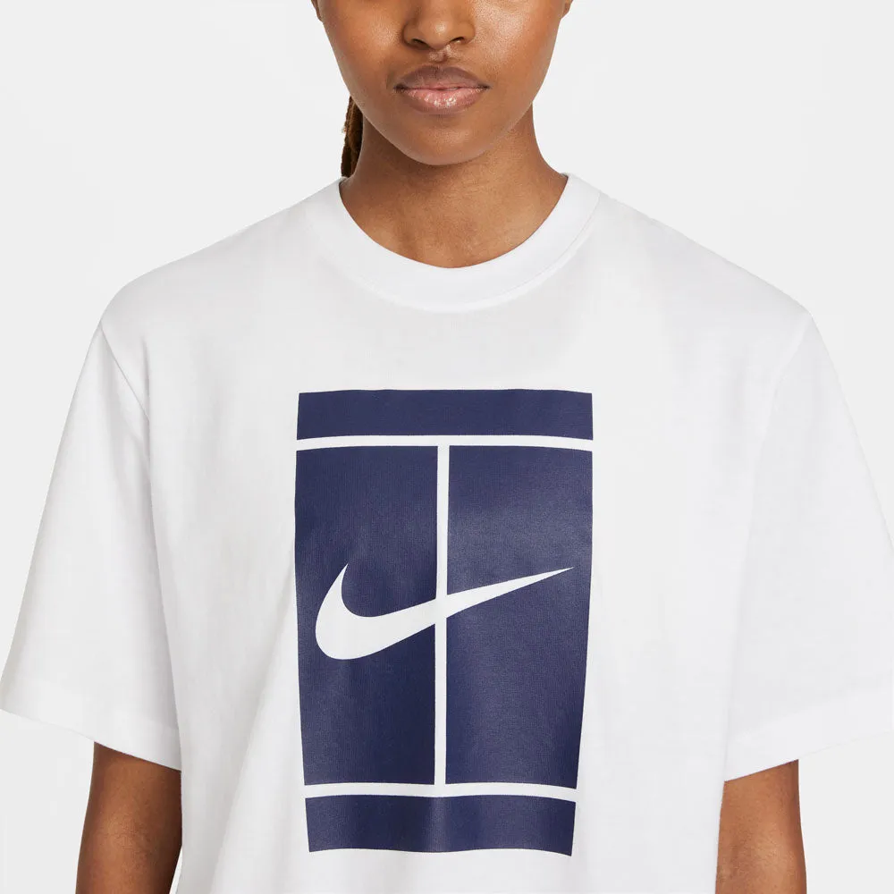 Nike Women's Seasonal NikeCourt Top (White/Purple)