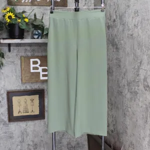Nine West Womens Wide Leg Elastic Waist Dress Pants 165fa552bcdab7 Green M