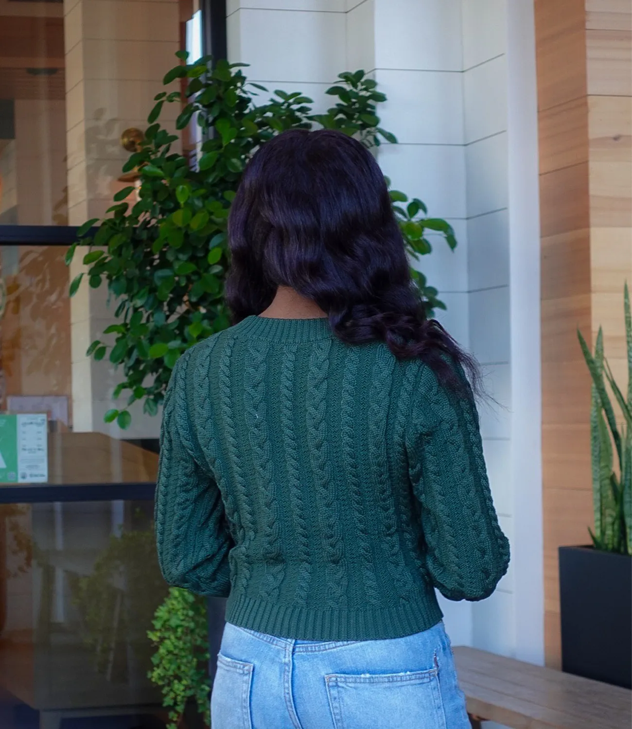 Noel Knitted Sweater(Emerald)