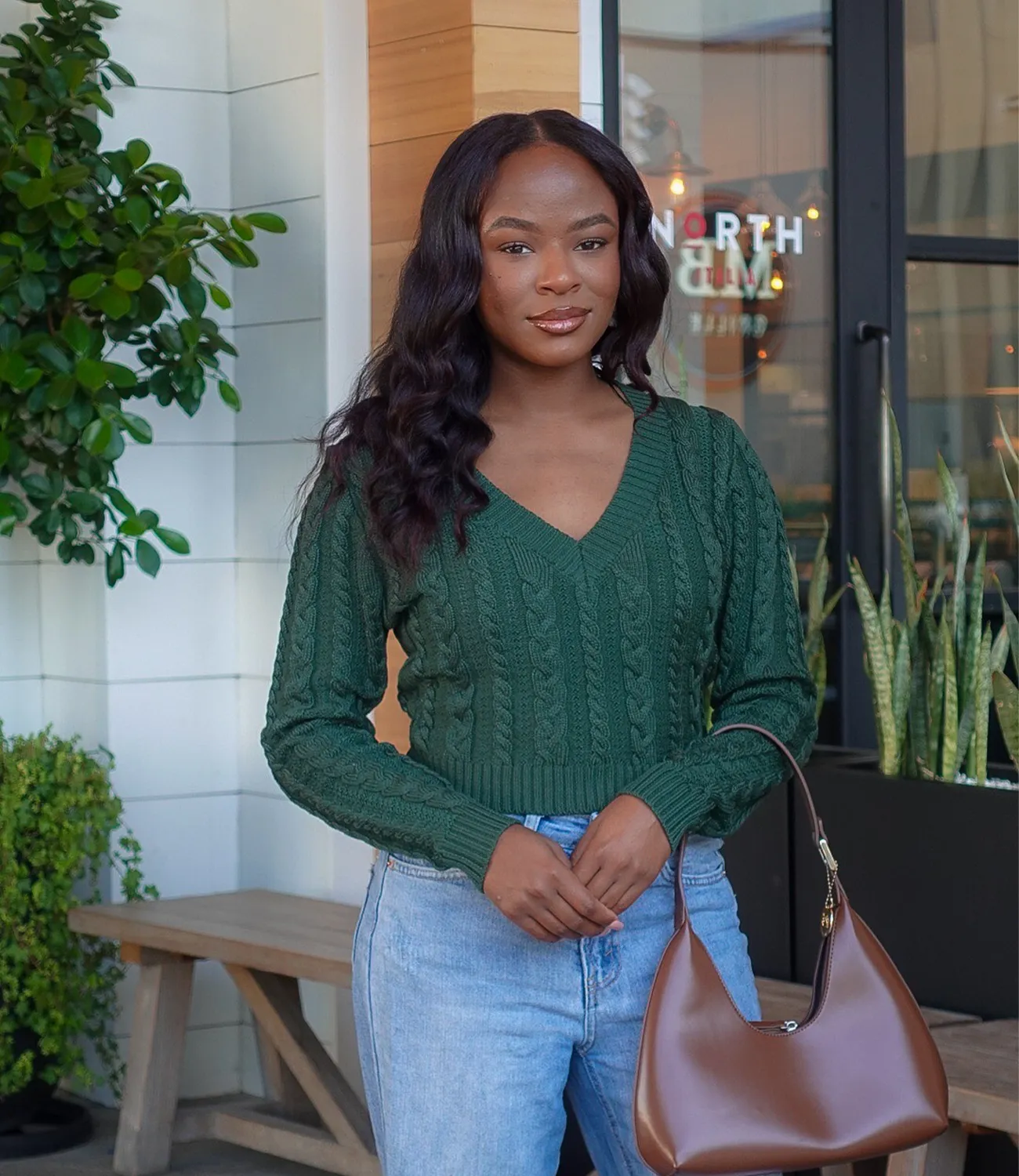 Noel Knitted Sweater(Emerald)