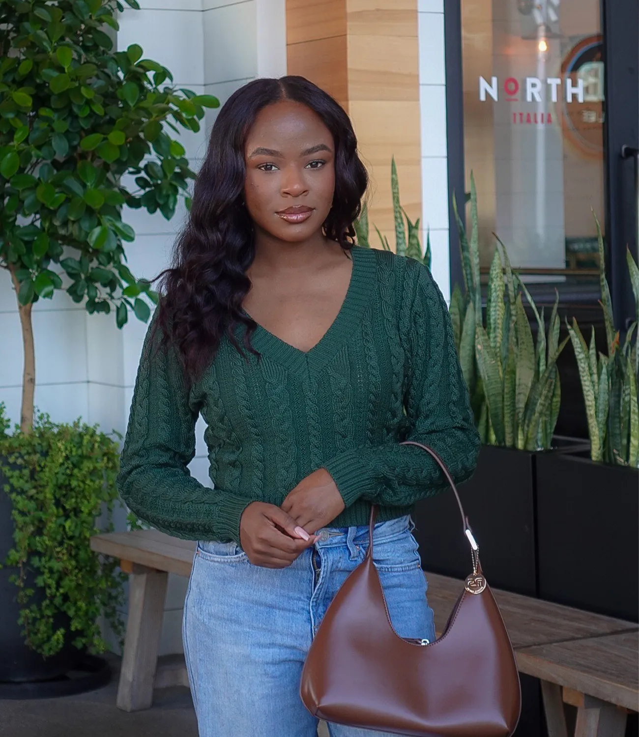 Noel Knitted Sweater(Emerald)