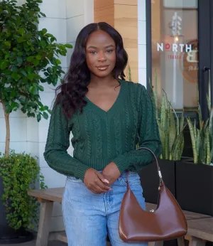 Noel Knitted Sweater(Emerald)