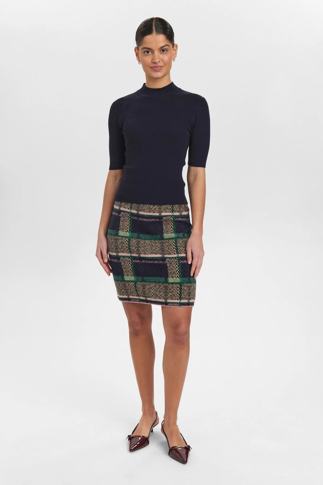 NUBIA SS PULLOVER CROPPED - Dark Sapphire
