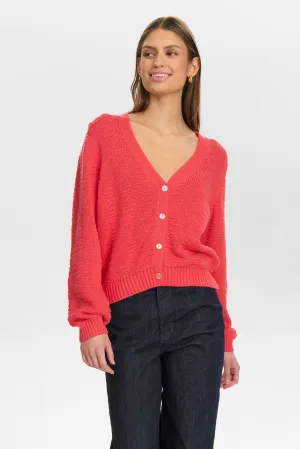 NUMIRNA CROPPED CARDIGAN - Geranium