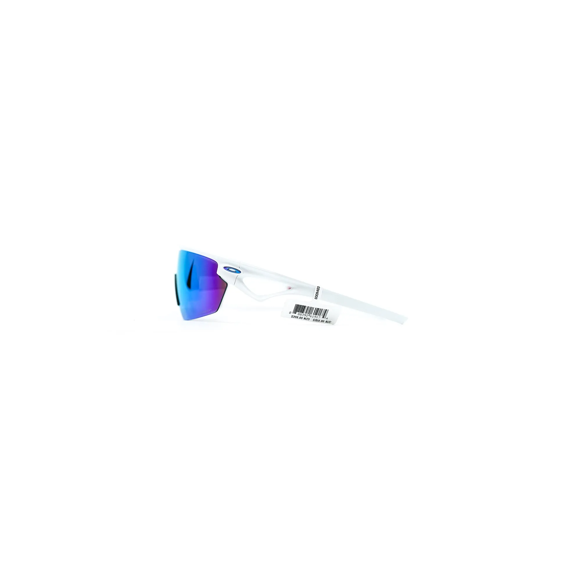 Oakley Sphaera Sunglasses - Matte White (Prizm Sapphire Polarized Lenses)