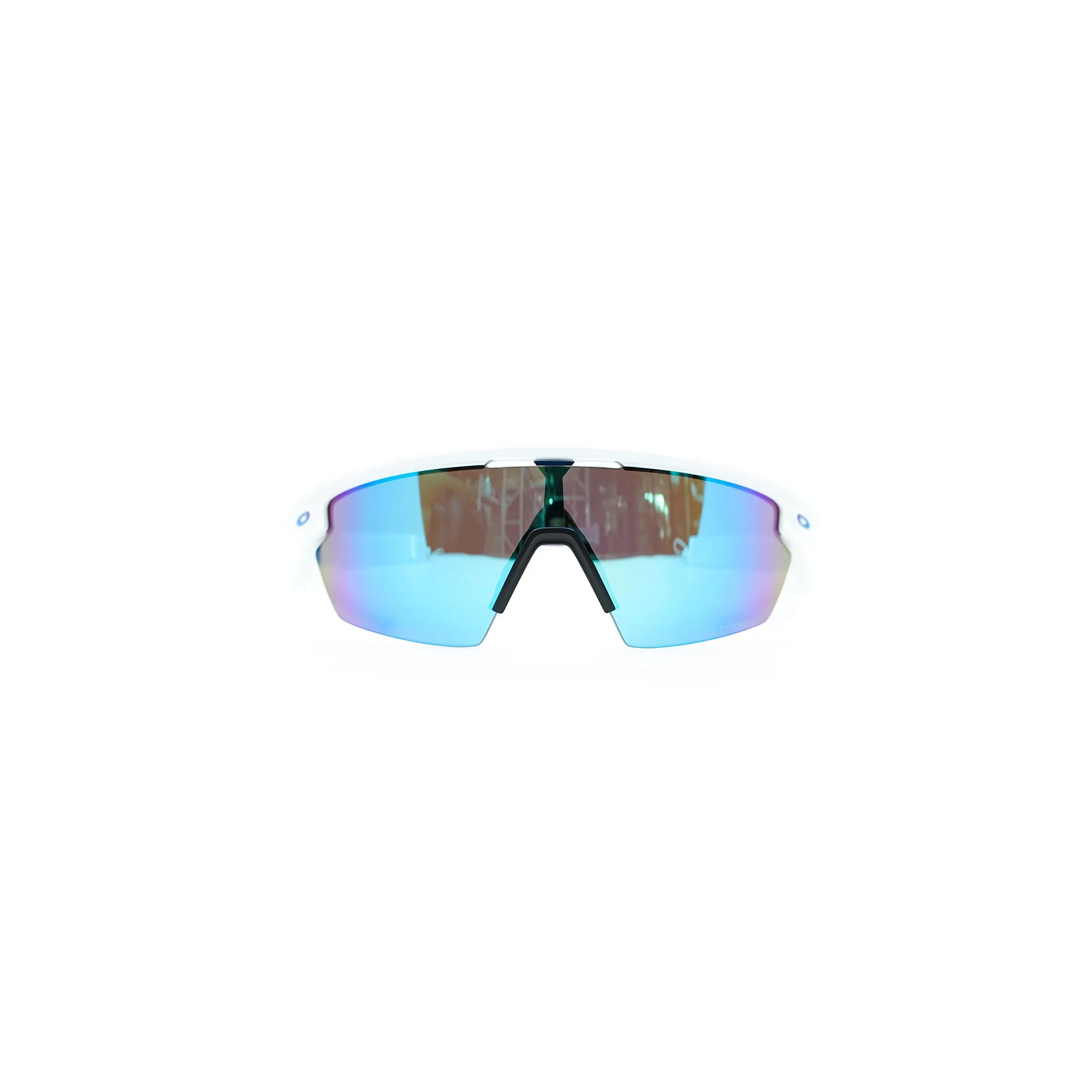 Oakley Sphaera Sunglasses - Matte White (Prizm Sapphire Polarized Lenses)