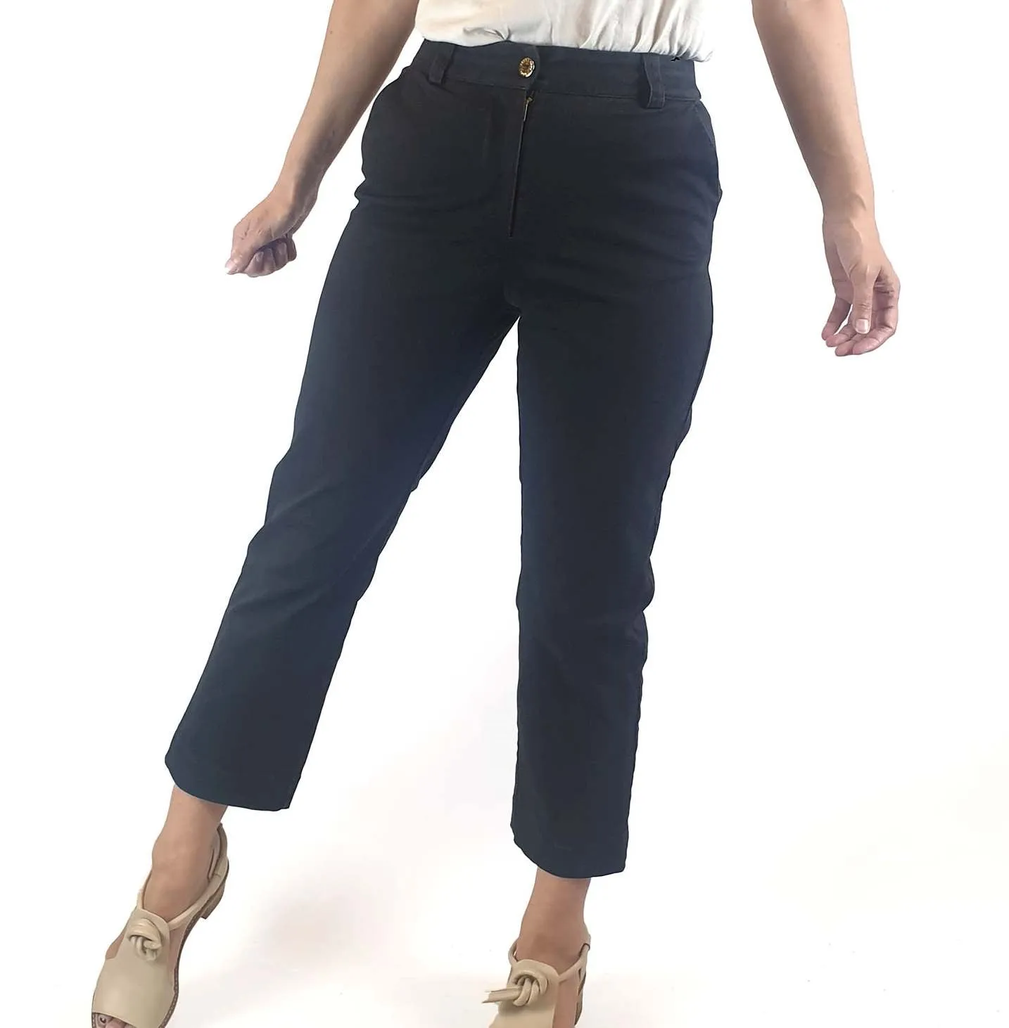 Obus black straight leg pants size 8