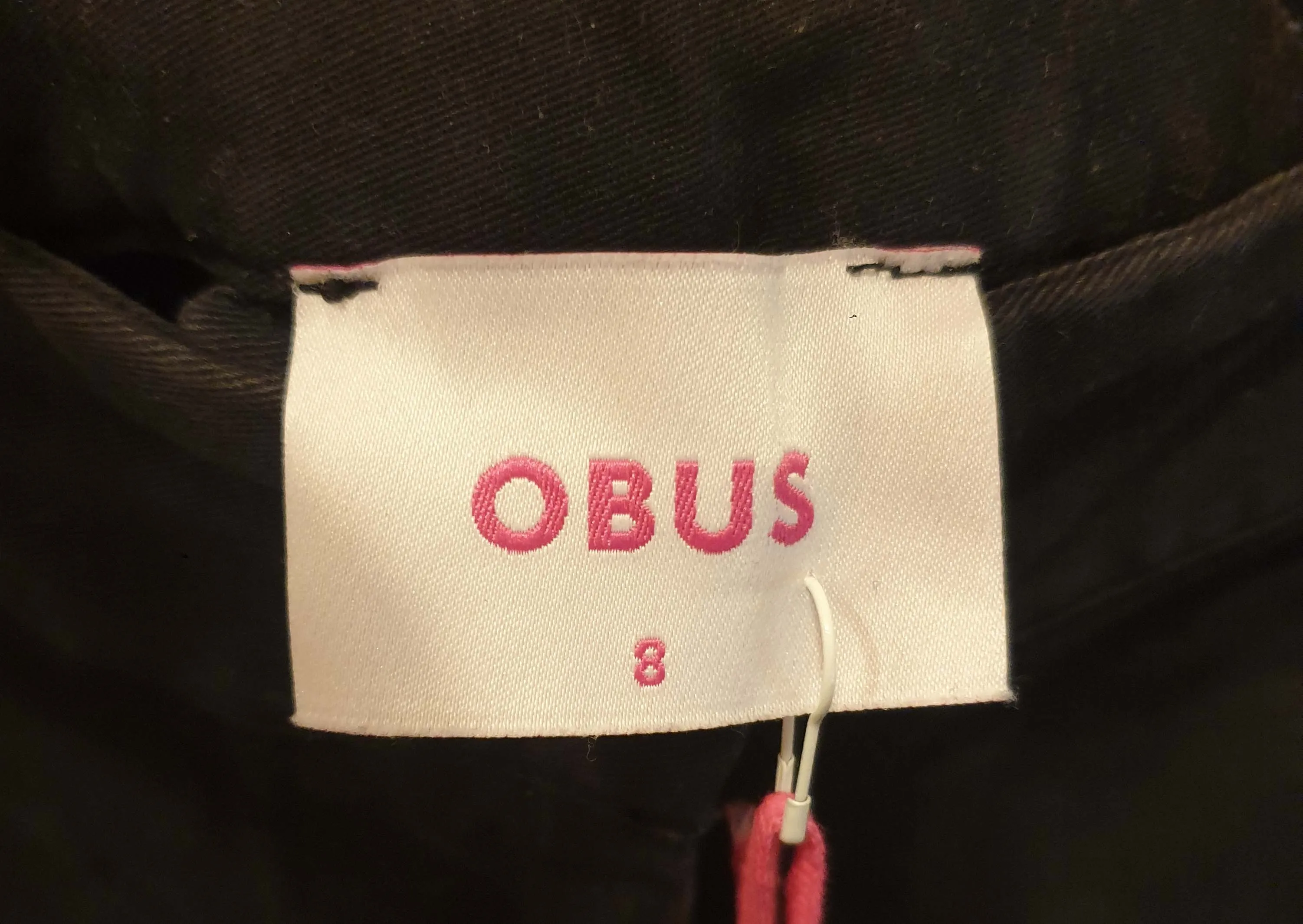 Obus black straight leg pants size 8