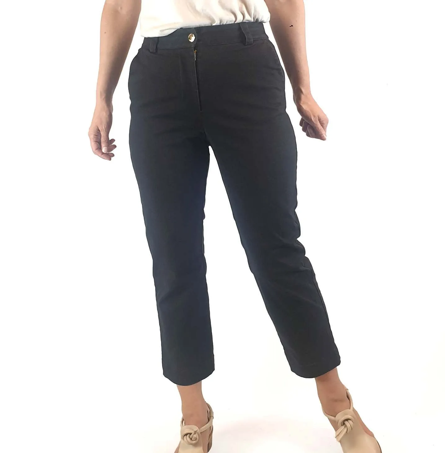 Obus black straight leg pants size 8