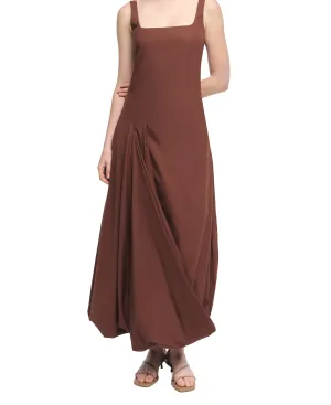 Olivia Draped Midi Dress - Anise