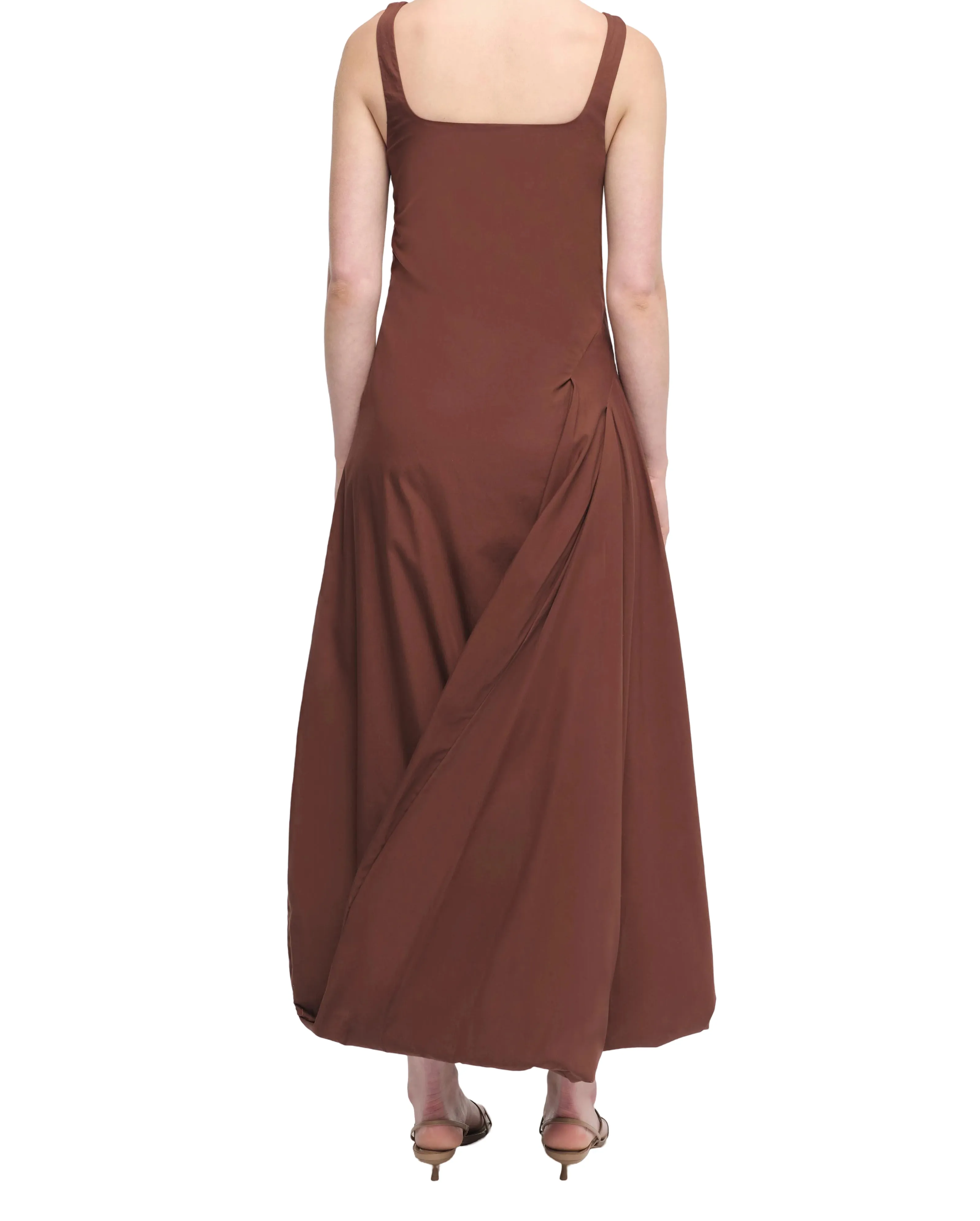 Olivia Draped Midi Dress - Anise