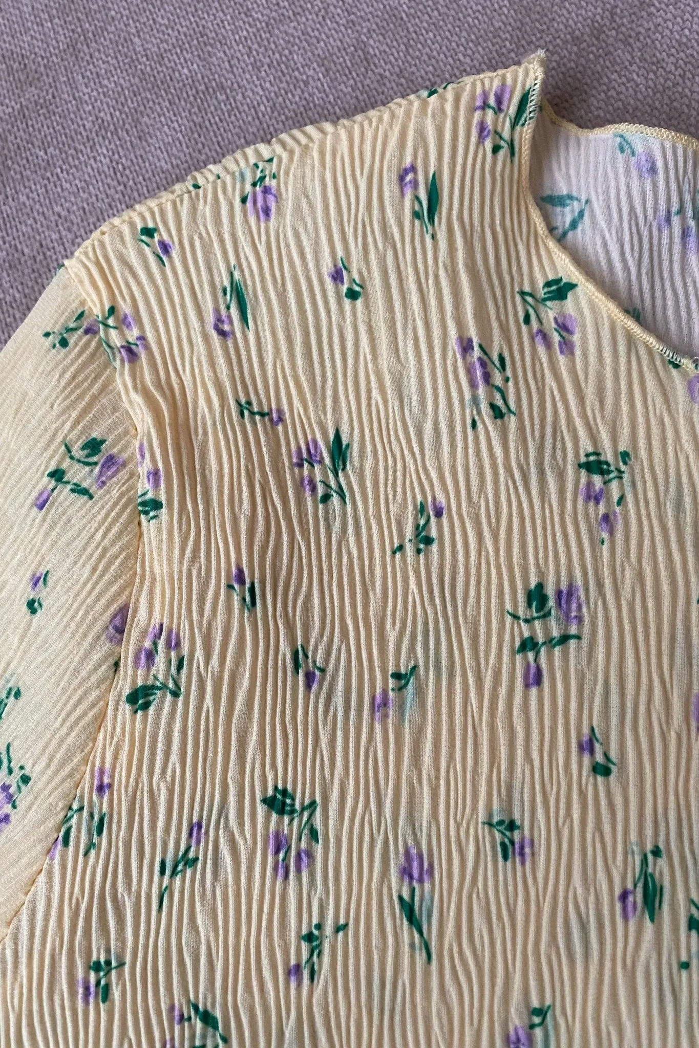 ONLMolly Langærmet Kjole - Gul Print