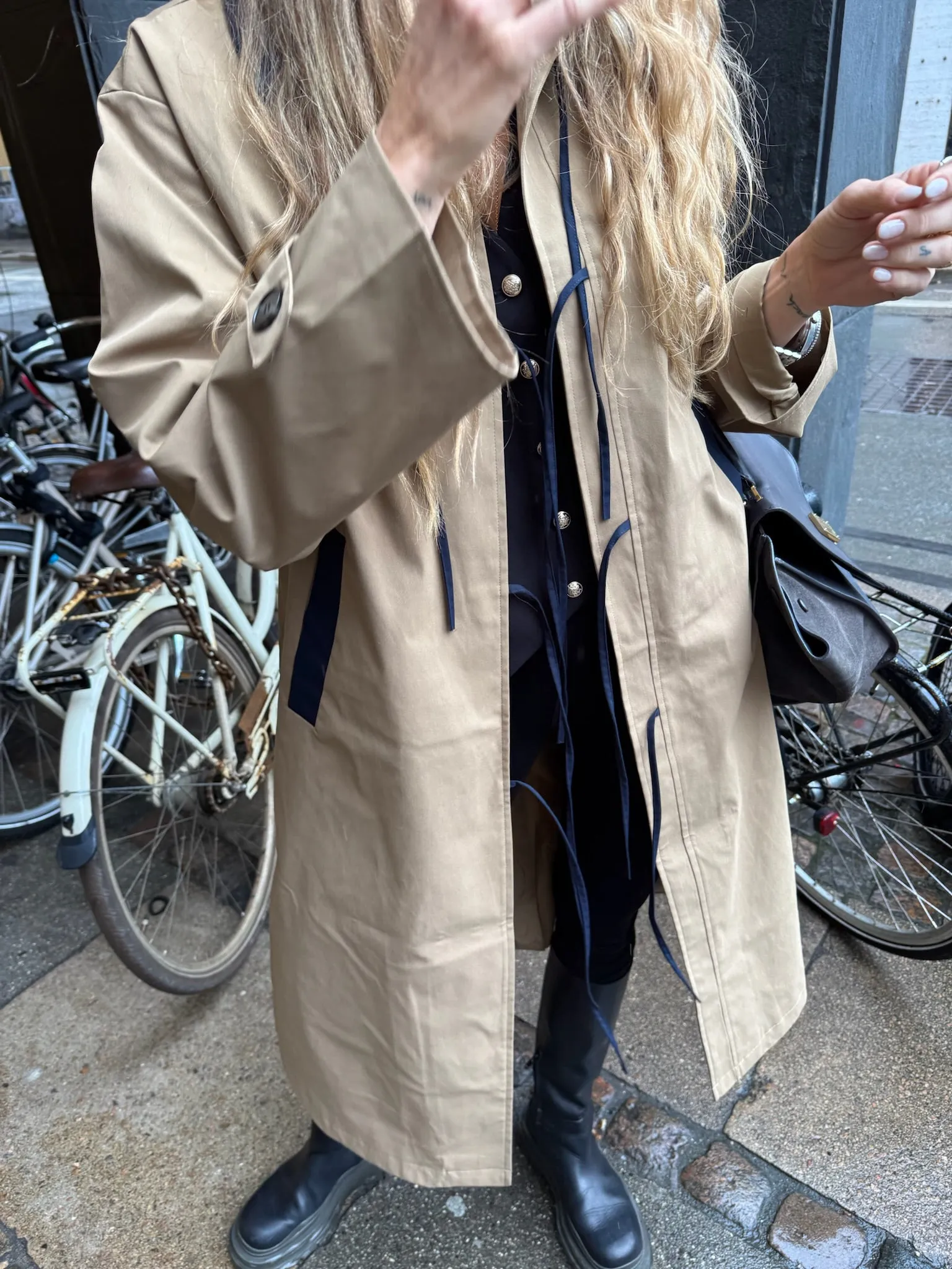 Only - Trench coat - Night sky - Orchid