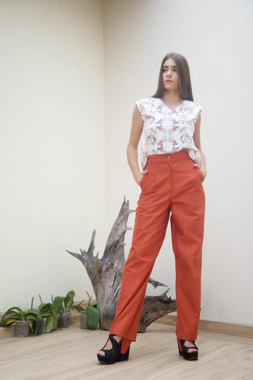 Orange pants