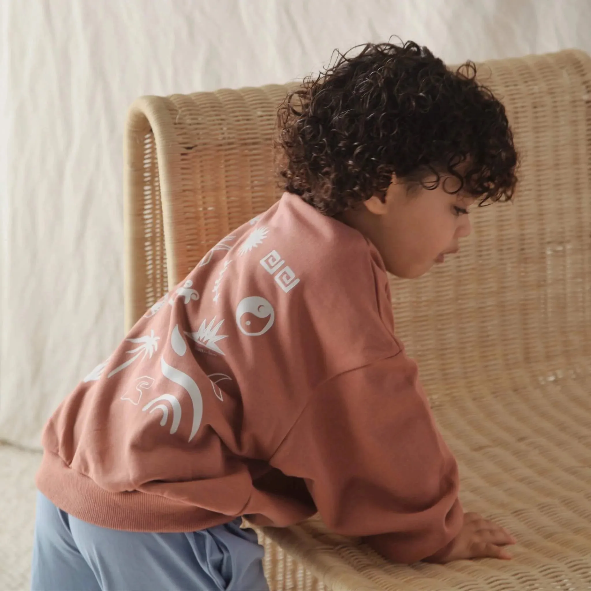 Organic Cotton Beachcomber Jumper | Clay