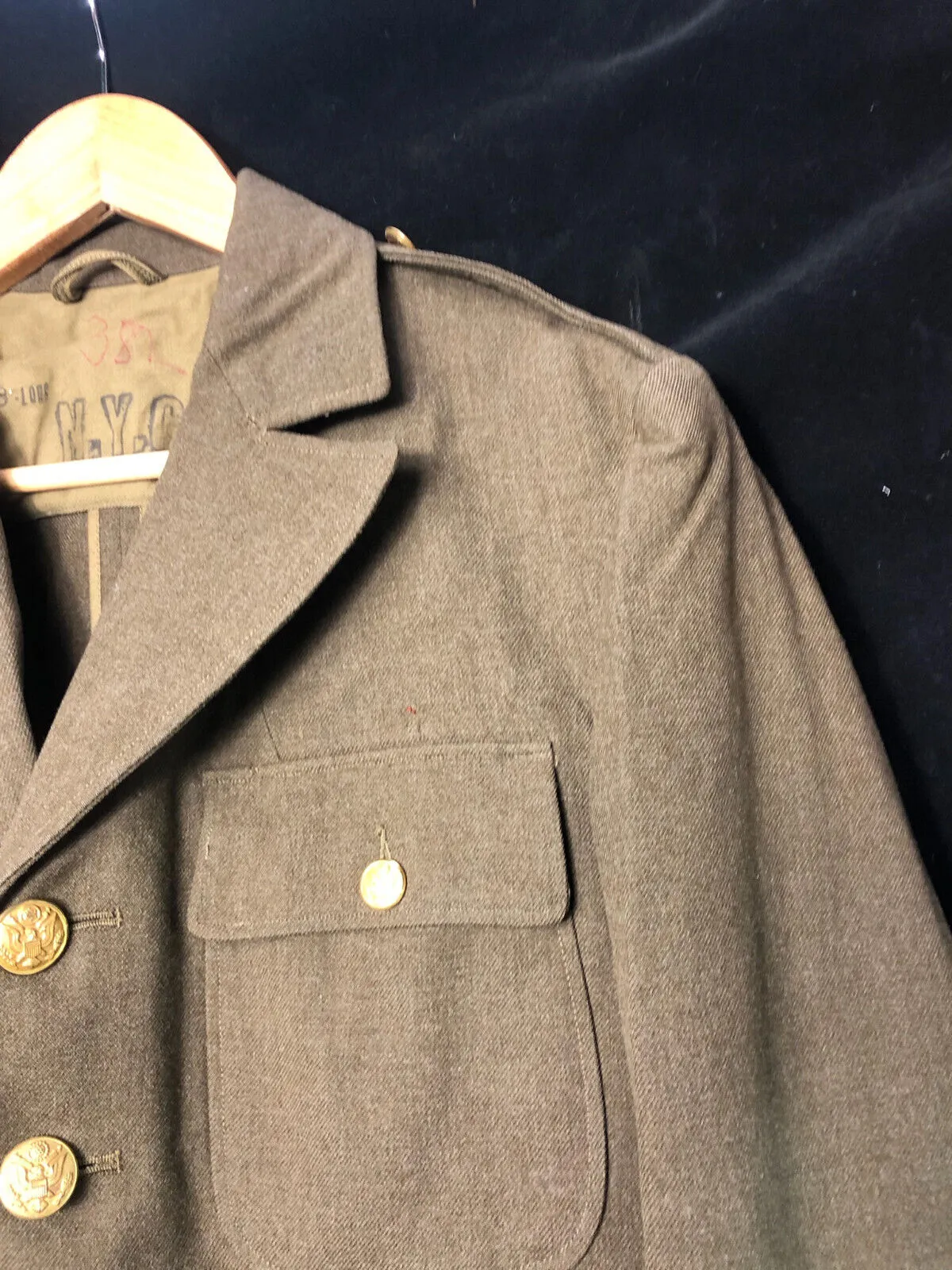 Original WW2 US Army Class A Dress Jacket 1941 - Private Ryan Prop - 38" Long