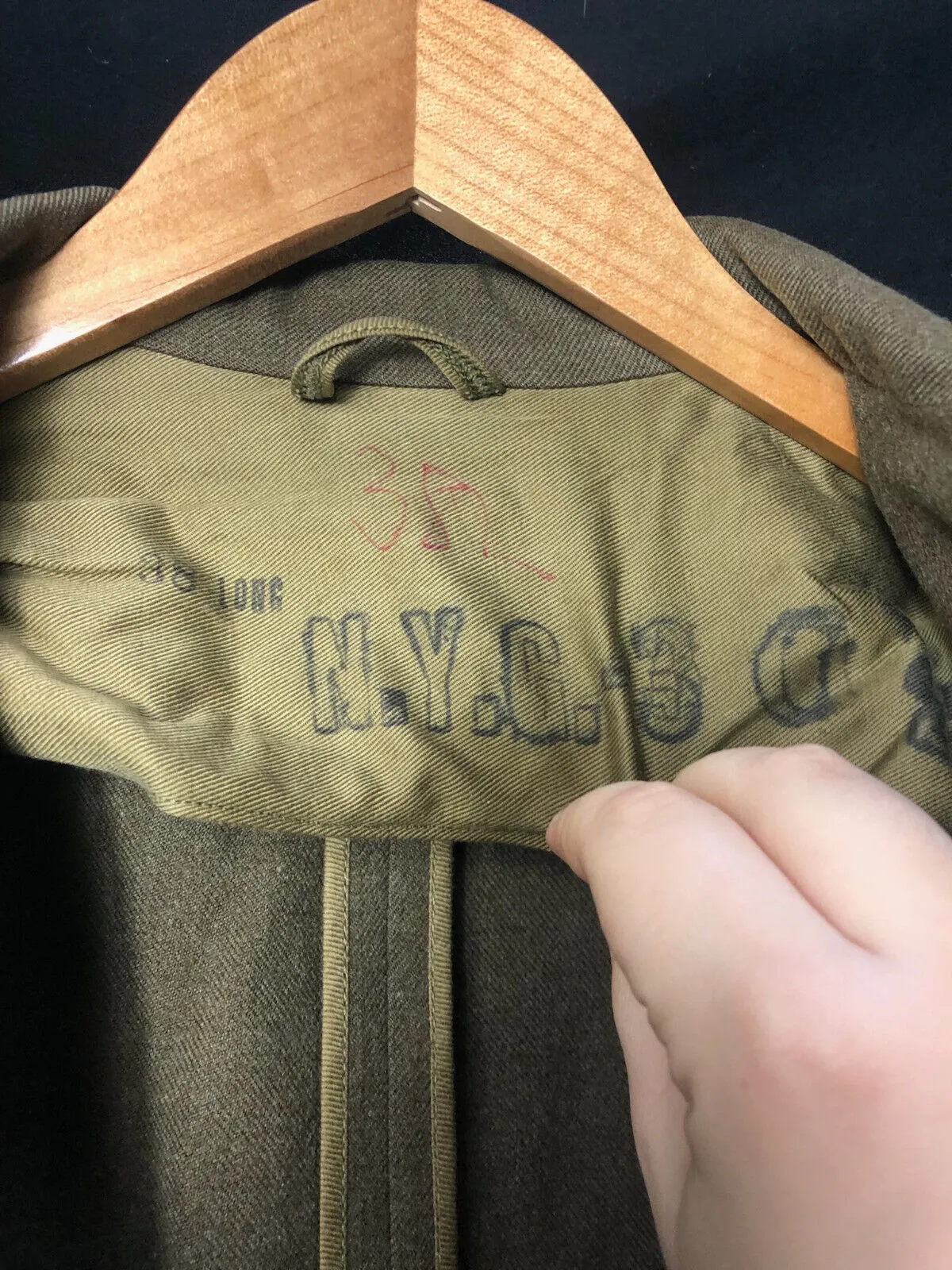 Original WW2 US Army Class A Dress Jacket 1941 - Private Ryan Prop - 38" Long