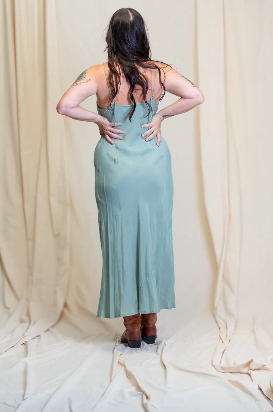 Otomo Linen Silk Slip Maxi