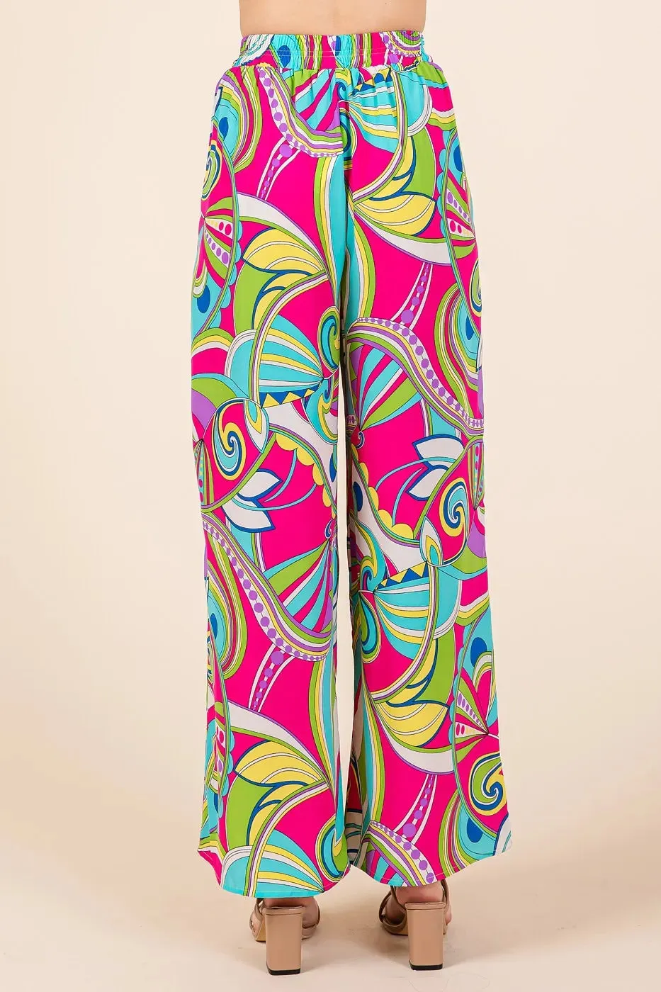 Out of This World Wide Leg Pants in Fuchsia