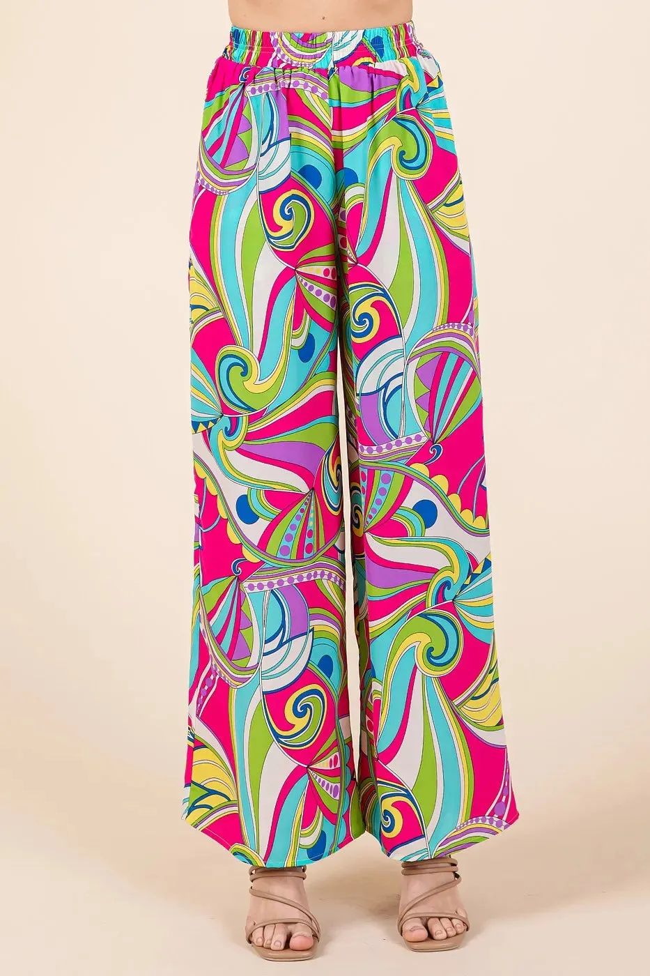 Out of This World Wide Leg Pants in Fuchsia
