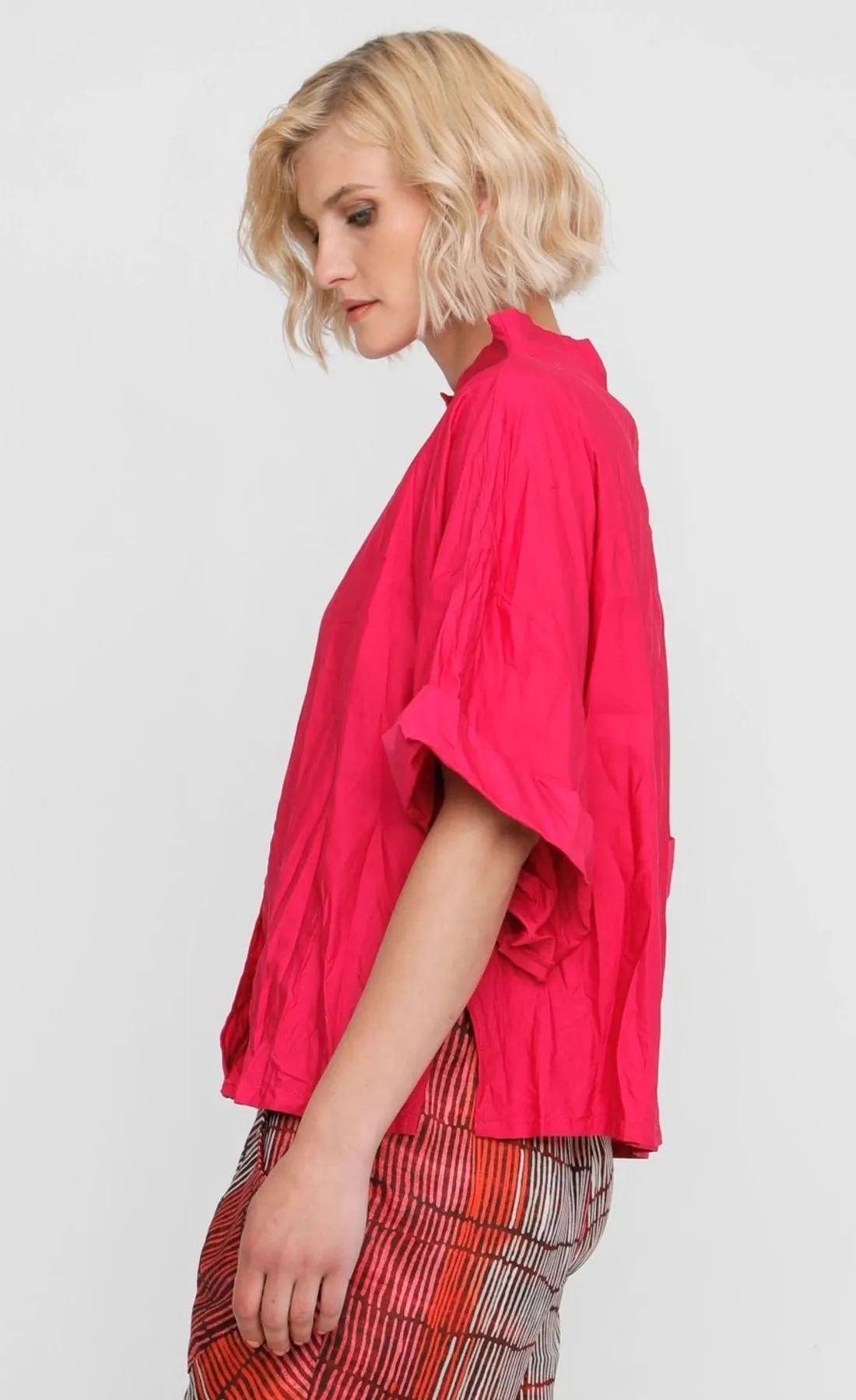 Ozai N Ku Crinkle Funnel Shirt