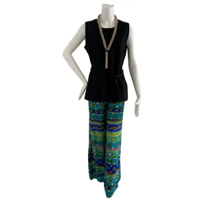 Paisley Stripe Palazzo Pants