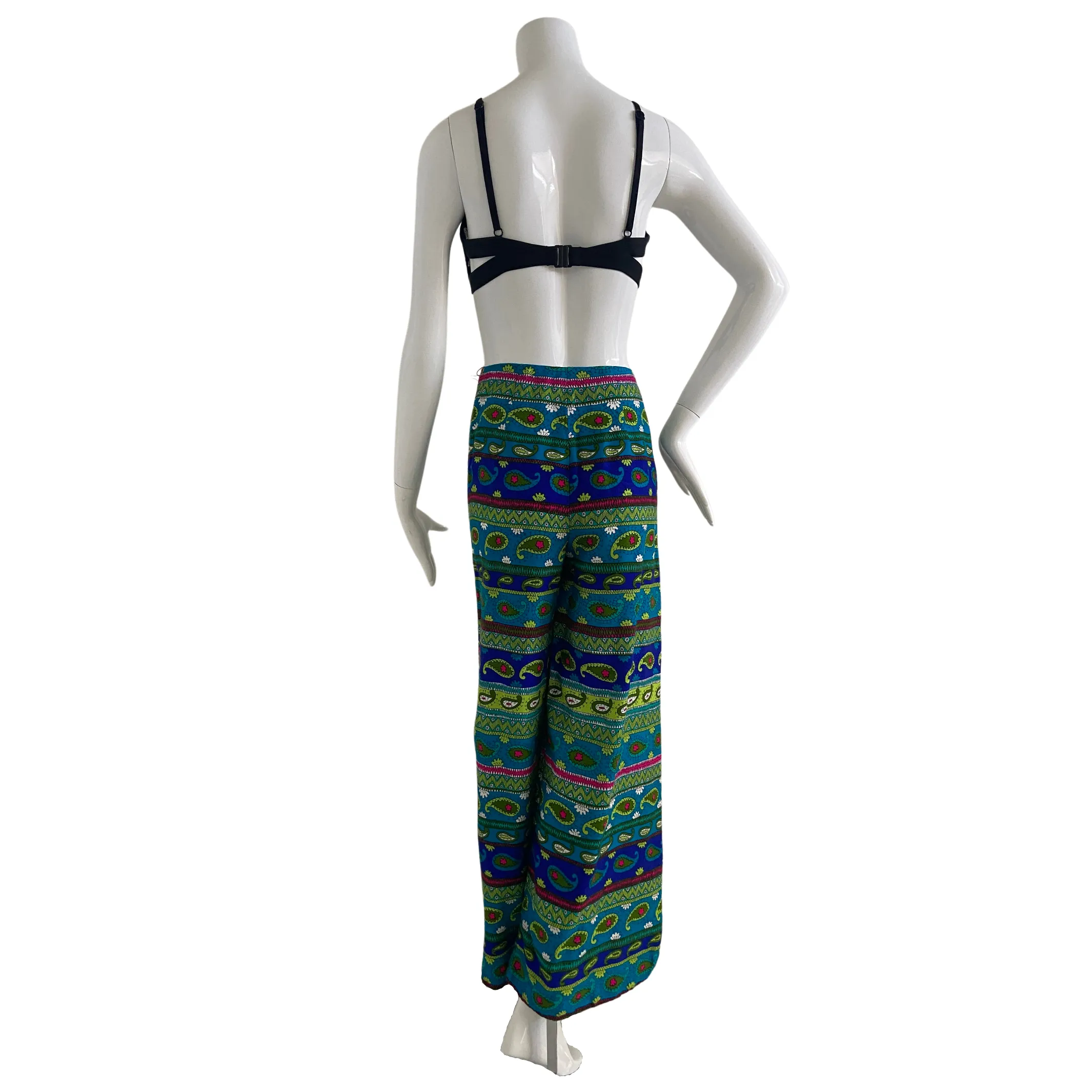 Paisley Stripe Palazzo Pants
