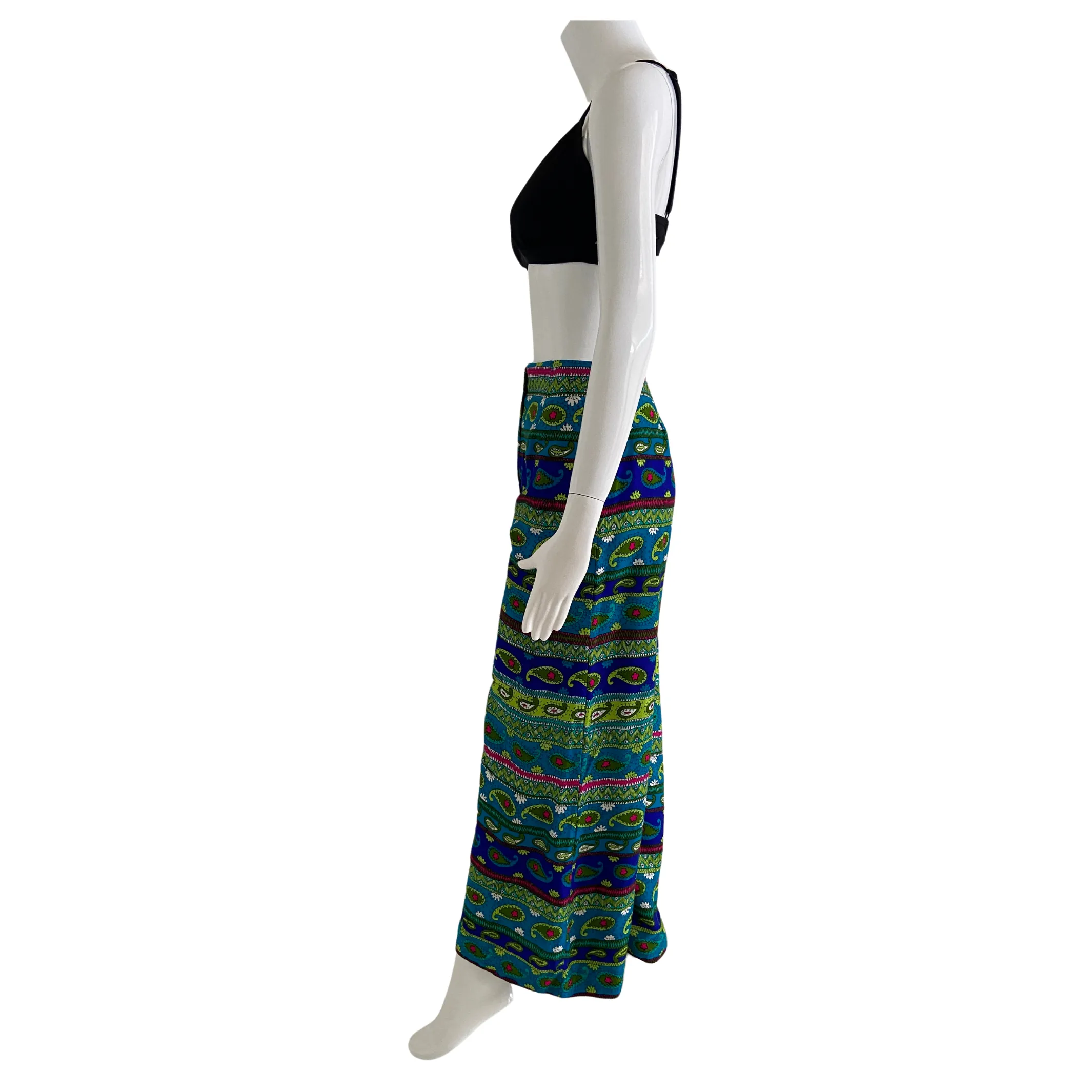 Paisley Stripe Palazzo Pants