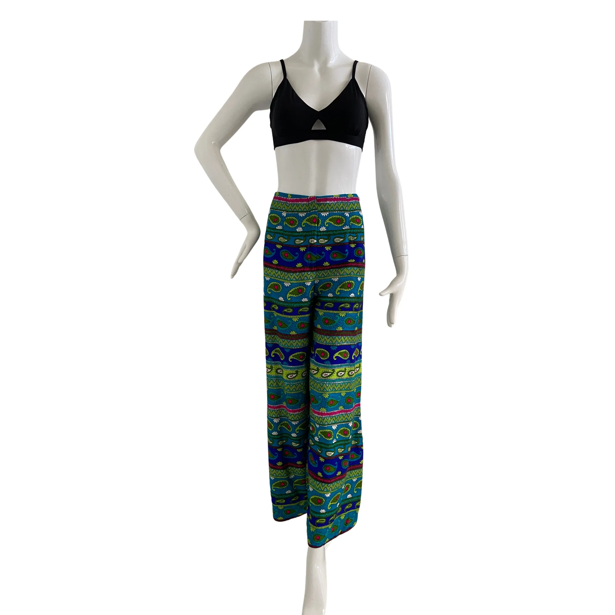 Paisley Stripe Palazzo Pants