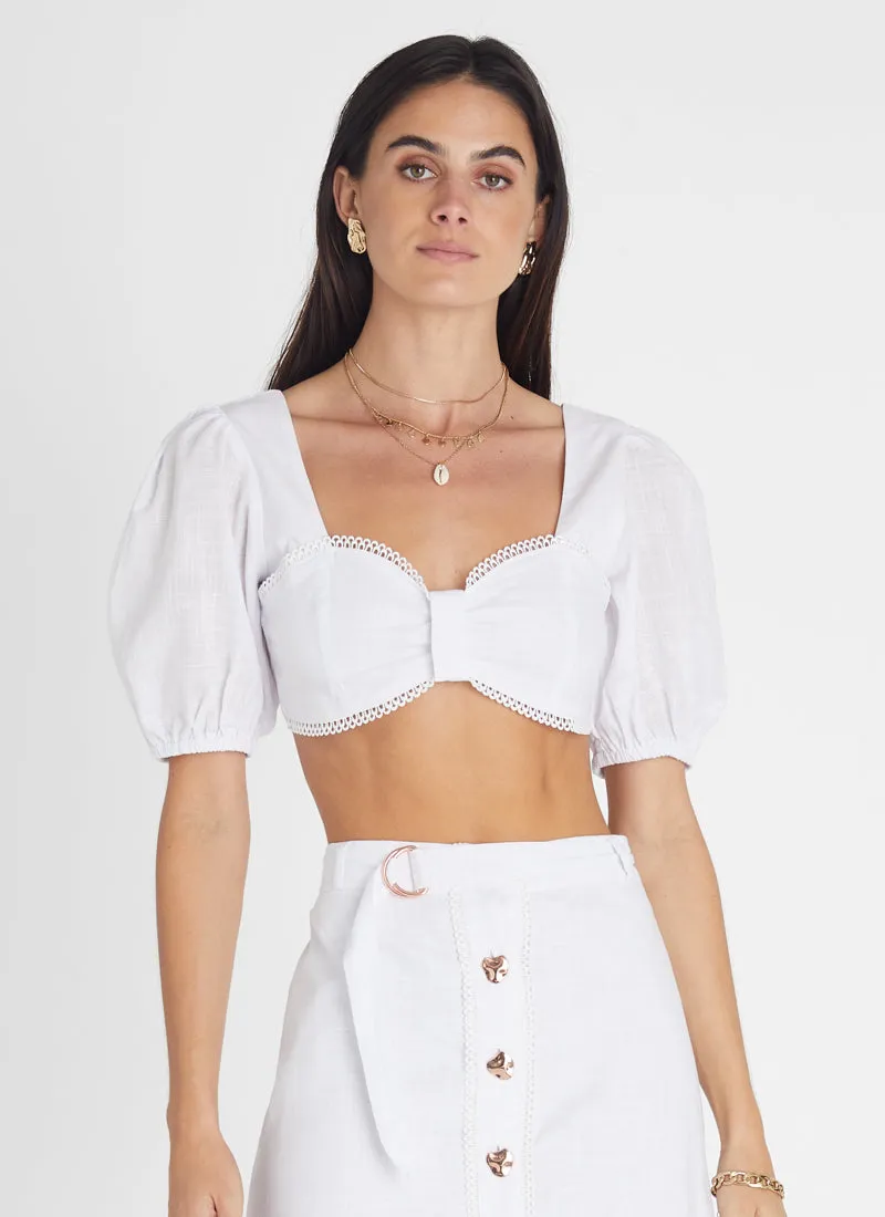 Pearl Lace Crop