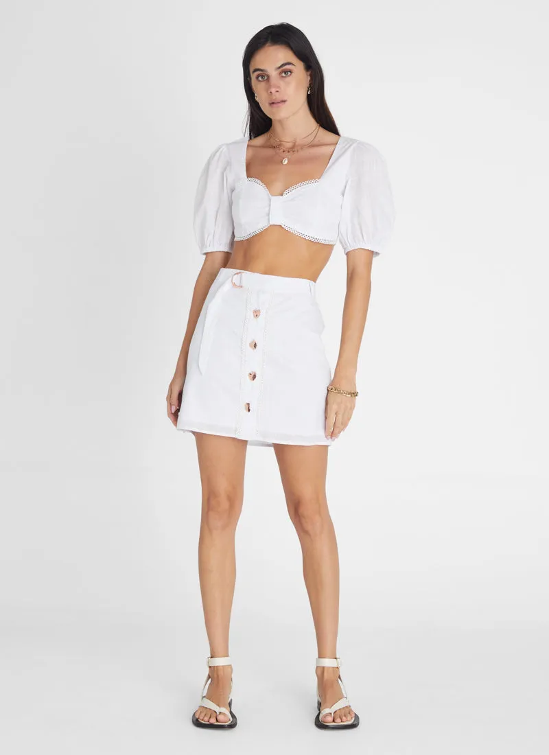 Pearl Lace Crop