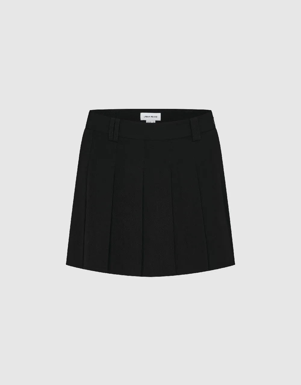 Pleated Mini A-Line Skirt