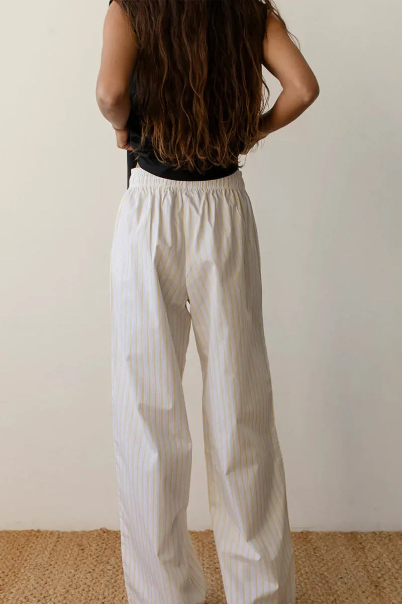 PN0142 Stripe Wide Leg Pants