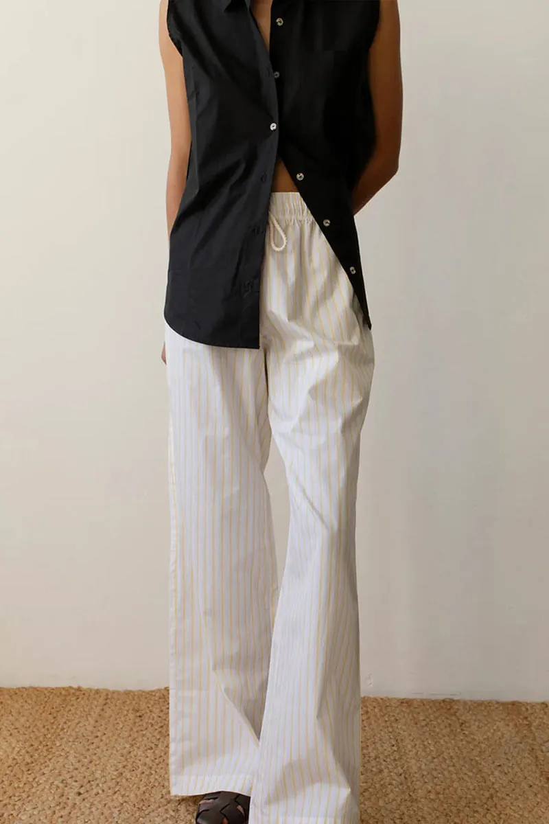 PN0142 Stripe Wide Leg Pants