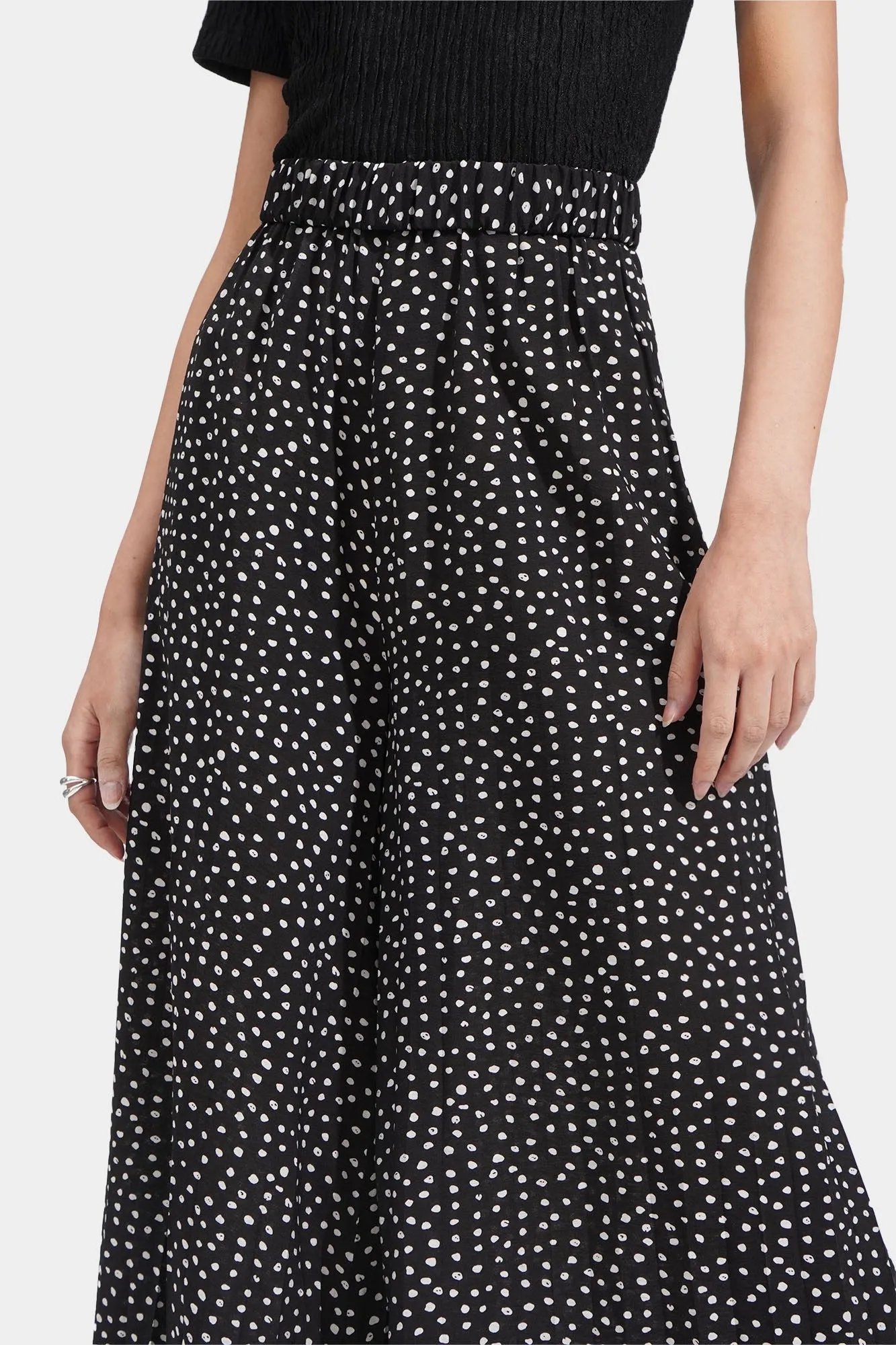 Polka Wide Leg Pants