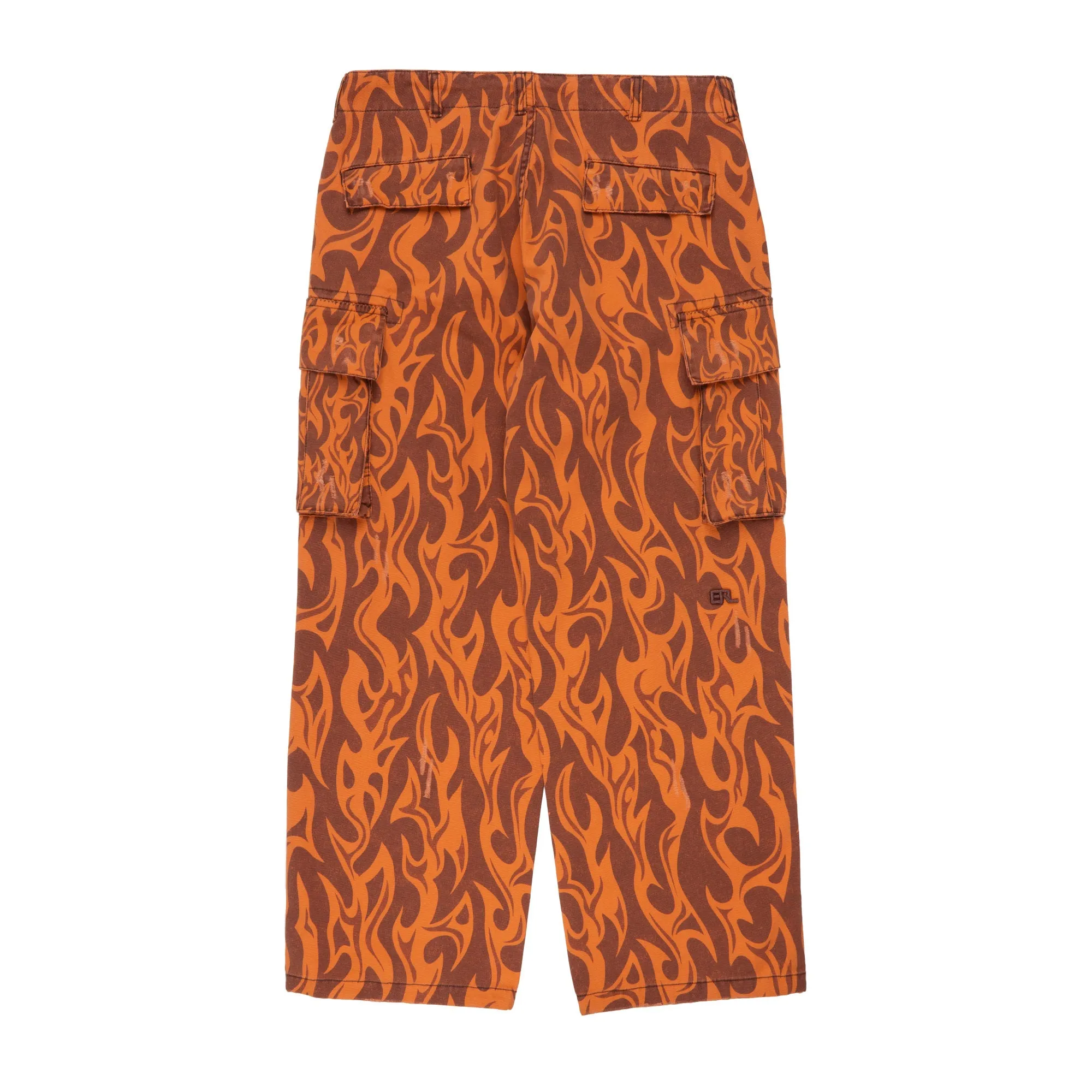 Printed Cargo Pants Orange Flame ERL08P006