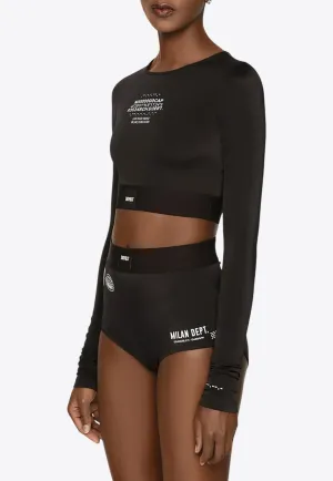 Printed Cropped Top