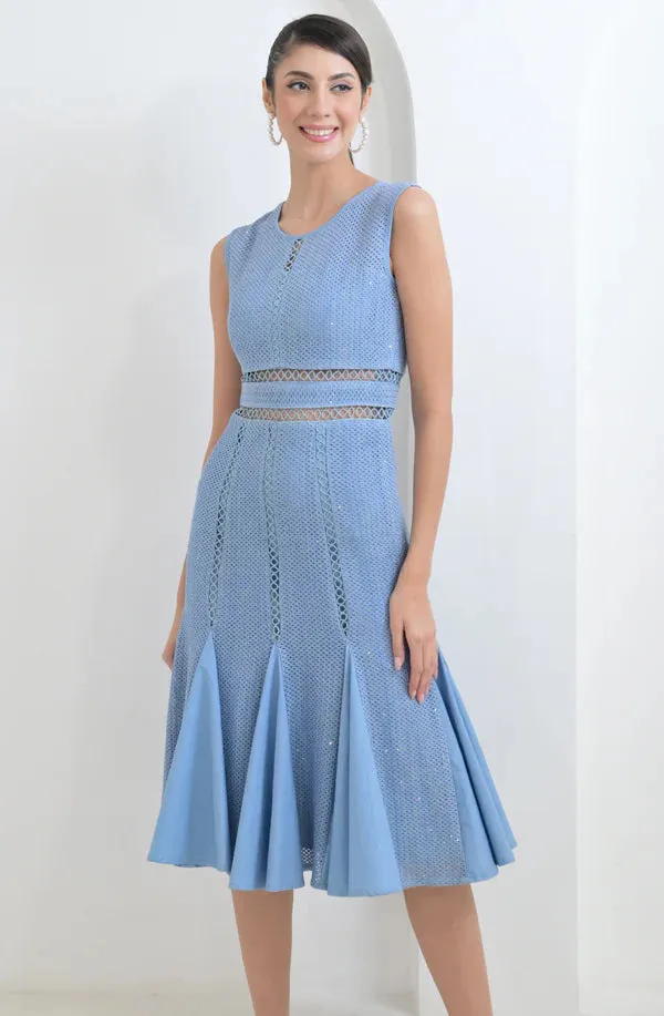 Provence Blue Midi Dress