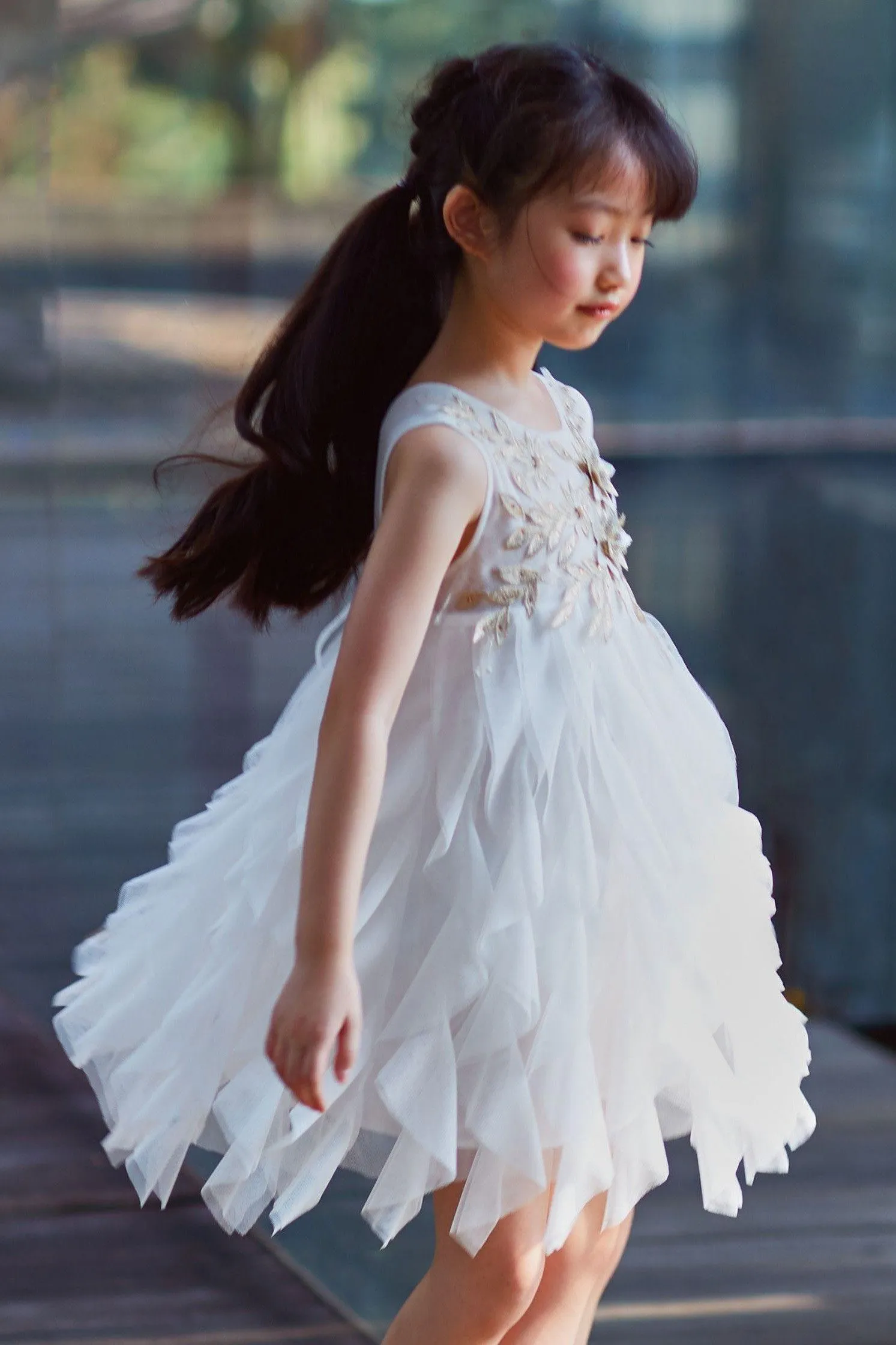 "Sophie" 3D Flower Tulle Dress