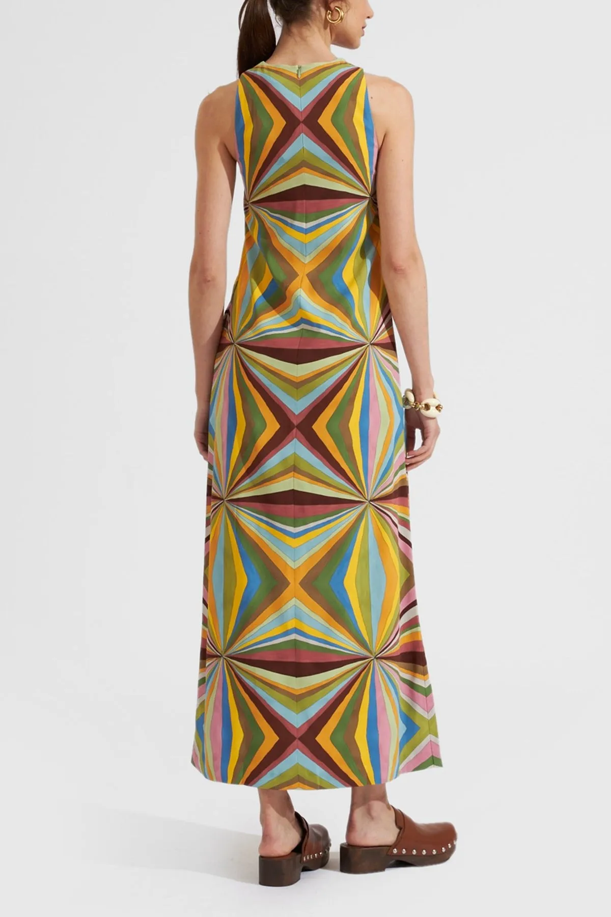 Racer Dress (Placed) in Rainbow