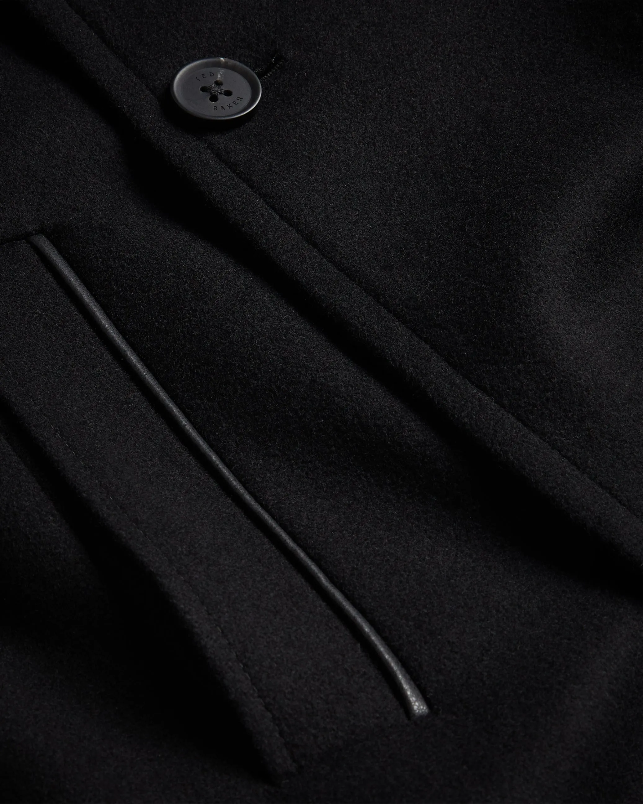 Radford Longline Wool Funnel Neck Wrap Coat