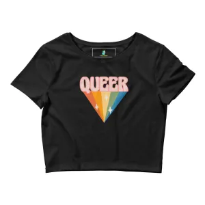 Rainbow Queer Sparkle - Cropped Baby Tee