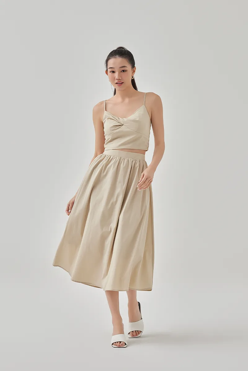 Ray High Waisted A-Line Skirt
