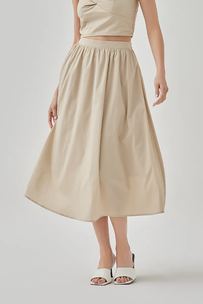 Ray High Waisted A-Line Skirt