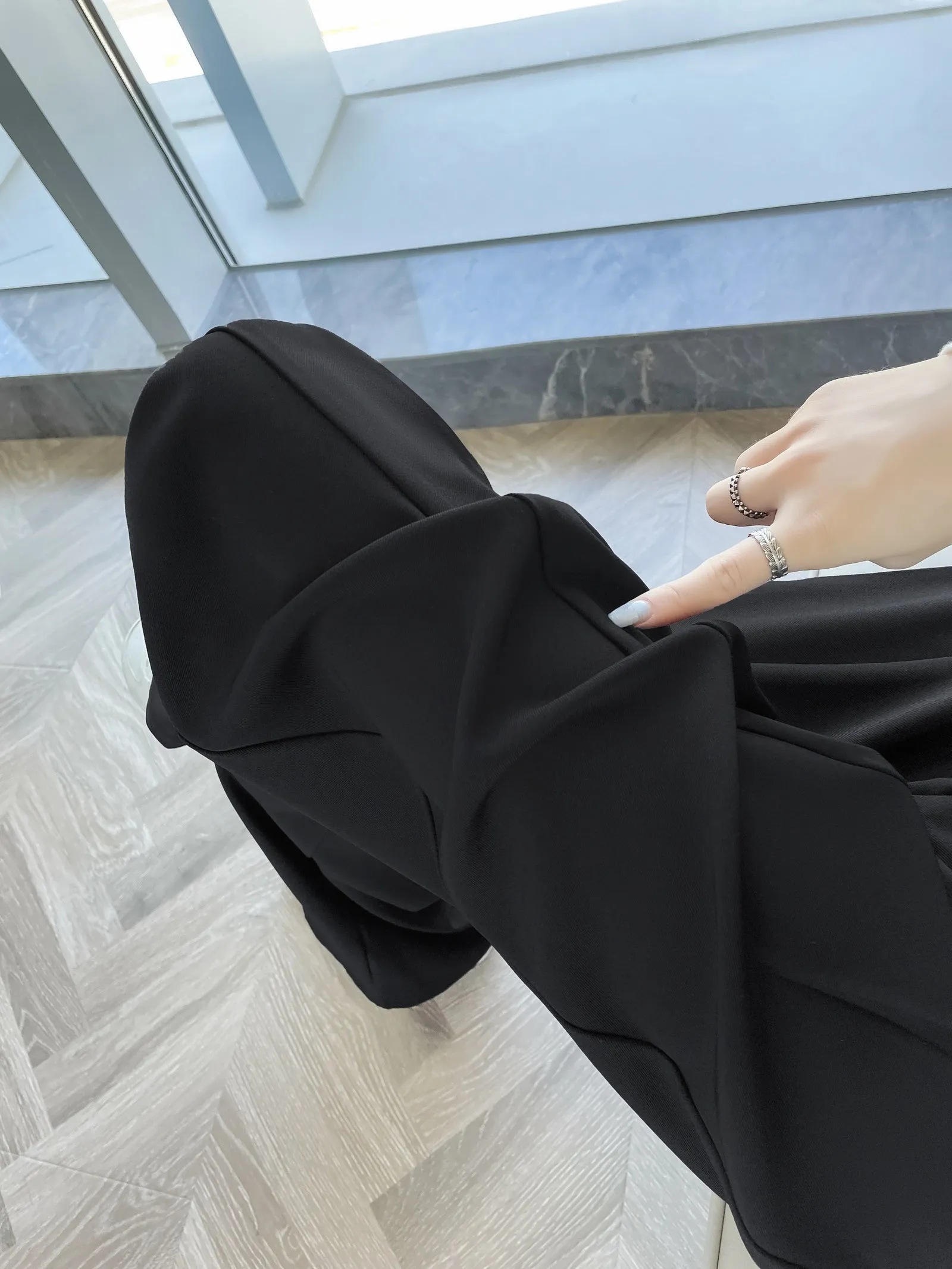 Relaxed Solid Color High Waist Pant for Stylish Women's Outfit