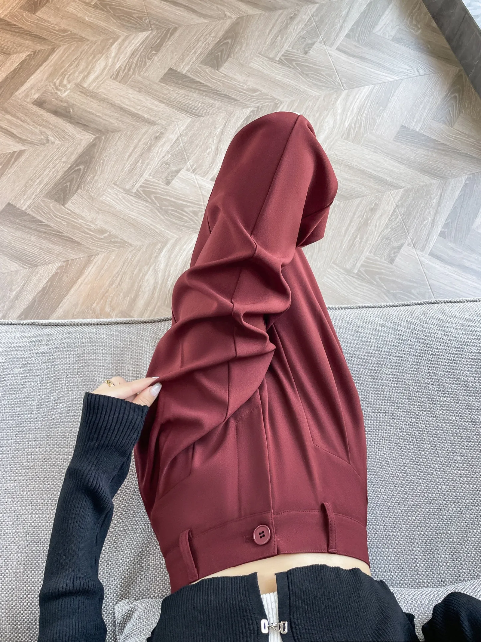 Relaxed Solid Color High Waist Pant for Stylish Women's Outfit